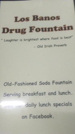 Los Banos Drug Company Soda Fountain & Lunch Counter